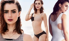 ‘Nàng Bạch Tuyết’ Lily Collins diện áo tắm khoe dáng nuột nà