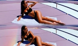 Bạn gái Ronaldo tung ảnh áo tắm phơi nắng gây 'sốt'