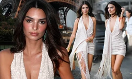 'Chân dài' 9x Emily Ratajkowski váy ngắn dáng thon hút hồn ở Paris
