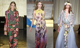 Họa tiết hoa rực rỡ trong xu hướng thời trang 2015