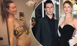 Sau sinh một năm, thiên thần nội y Behati Prinsloo mang bầu lần hai