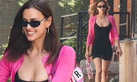 Quý cô độc thân Irina Shayk tươi tắn rạng ngời xuống phố