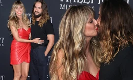 Heidi Klum U50 trẻ đẹp rực rỡ, nồng nàn hôn chồng trẻ kém 16 tuổi