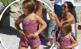 ‘Công chúa’ 7 tuổi nhà Beckham bụ bẫm, tóc ngắn cực dễ thương