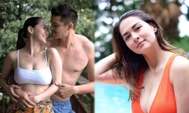 'Mỹ nhân đẹp nhất Philippines' gợi cảm tình tứ bên chồng