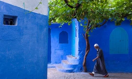 Ngôi làng xanh da trời tuyệt đẹp ở Ma rốc