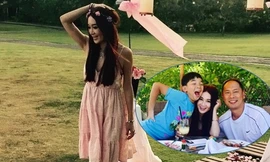 Trẻ trung như thiếu nữ, Ôn Bích Hà 'hâm nóng' tình yêu bên chồng