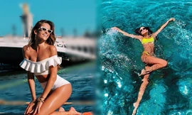 Mỹ nhân nội y xứ Samba nóng bỏng 'thiêu đốt' nắng gió biển ở Ý