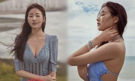 Vẻ trong veo, gợi cảm của cựu Hoa hậu Hàn Quốc Kim Sarang