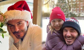 Bà Becks đăng ảnh chồng David Beckham hóa ông già Noel gây 'sốt'