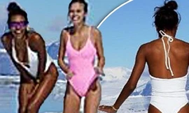 Thiên thần nội y diện áo tắm giữa băng tuyết -17 độ ở Nam Cực