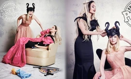 'Tiên hắc ám' Angelina Jolie đọ sắc nàng thơ 9x Elle Fanning