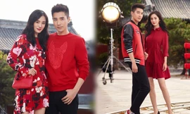 Dương Mịch - Triệu Hựu Đình đẹp đôi trong sắc đỏ đón xuân