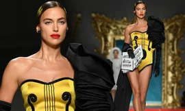 Siêu mẫu Nga Irina Shayk quyến rũ xuất thần trên sàn diễn Moschino