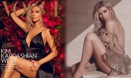 Gợi cảm quyến rũ, Kim Kardashian bị chỉ trích khi lên bìa Vogue Ấn Độ