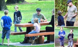 Hình ảnh đầu tiên của các con nhà Brangelina sau khi Jolie đòi ly hôn