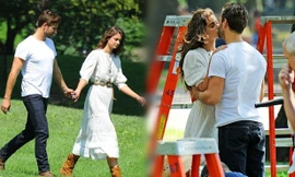 Thiên thần nội y Taylor Hill hôn người yêu nồng nàn ở New York