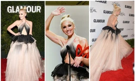 Gwen Stefani lưng trần quyến rũ trong tiệc của Glamour