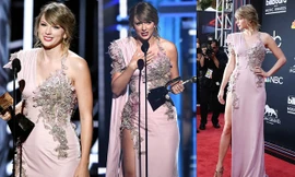Taylor Swift xinh đẹp, quyến rũ bất ngờ, nhận ‘cú đúp’ tại Billboard