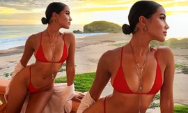 Hoa hậu Hoàn vũ Olivia Culpo gợi cảm dưới nắng biển ở Mexico