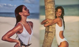 Người đẹp Bồ Đào Nha thả dáng thon nuột nà trên biển