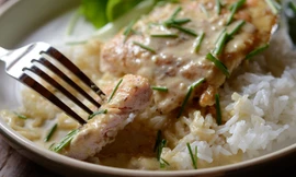 Gà sốt kem mù tạt lạ miệng dễ ăn