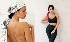 Bạn gái Cristiano Ronaldo tập yoga khoe dáng quyến rũ