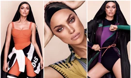 Irina Shayk diện đồ thể thao khoe dáng rực lửa