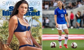 Nữ cầu thủ xinh đẹp lên bìa tạp chí áo tắm danh tiếng 