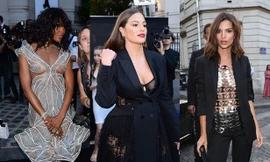 Naomi Campbell cùng dàn người đẹp táo bạo váy áo xuyên thấu trễ nải