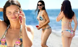 Adriana Lima mặt mộc, gần 40 tuổi vẫn căng tràn sức sống