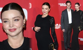 Miranda Kerr bế bụng bầu tình tứ bên chồng trẻ tỉ phú