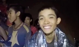 Đội bóng và HLV đã nhịn đói trong 9 ngày trước khi được phát hiện. Ảnh: Royal Thai Navy.