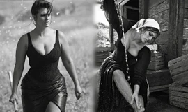 Người đẹp ngoại cỡ Ashley Graham hóa thành nữ thần đồng quê gợi tình