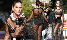 Mỹ nhân xứ Samba Izabel Goulart quá đẹp với đầm voan xuyên thấu