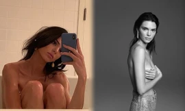 Em gái siêu mẫu của Kim 'siêu vòng ba' táo bạo bán nude