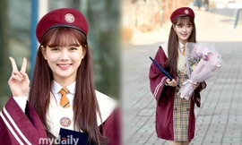 Sao nữ 18 tuổi xứ Hàn xinh như búp bê trong lễ tốt nghiệp