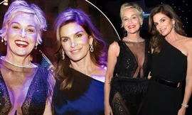 Sharon Stone và Cindy Crawford đọ sắc vóc rực lửa ở tuổi U60