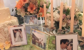 Không gian lãng mạn ngập tràn hoa tại tiệc cưới của Hoa hậu Thu Thảo