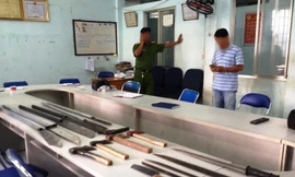 Hàng nghìn băng nhóm tội phạm, có hàng nóng bị Công an TPHCM triệt phá trong năm 2016. Ảnh CA