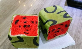 Tiệm bánh mỳ dưa hấu gây hiếu kỳ ở Đài Loan