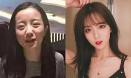 Cô gái trông như người khác khi lộ ảnh chưa trang điểm