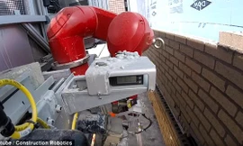 Rô-bốt lát gạch xây tường nhanh gấp 6 lần con người