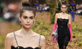 ‘Chân dài’ 16 tuổi Kaia Gerber ‘mình hạc xương mai’ trong show Chanel