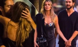 Siêu mẫu Đức Heidi Klum đắm đuối bồ trẻ kém 16 tuổi trên phố 