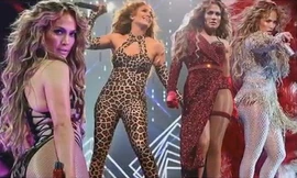 Mãn nhãn ngắm Jennifer Lopez trình diễn bốc lửa cuồng nhiệt