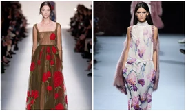 Sắc hoa lôi cuốn trên sàn diễn thu đông