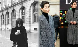 Vợ chồng Song Hye Kyo đến Pháp xem thời trang