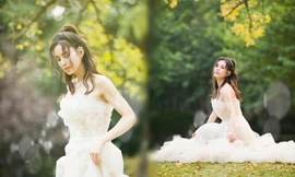 'Tiểu Long Nữ' Lý Nhược Đồng mặc váy cô dâu trẻ trung bất ngờ