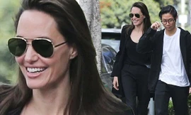 Angelina Jolie đi ăn cùng con trai Pax Thien nhân Ngày của Mẹ